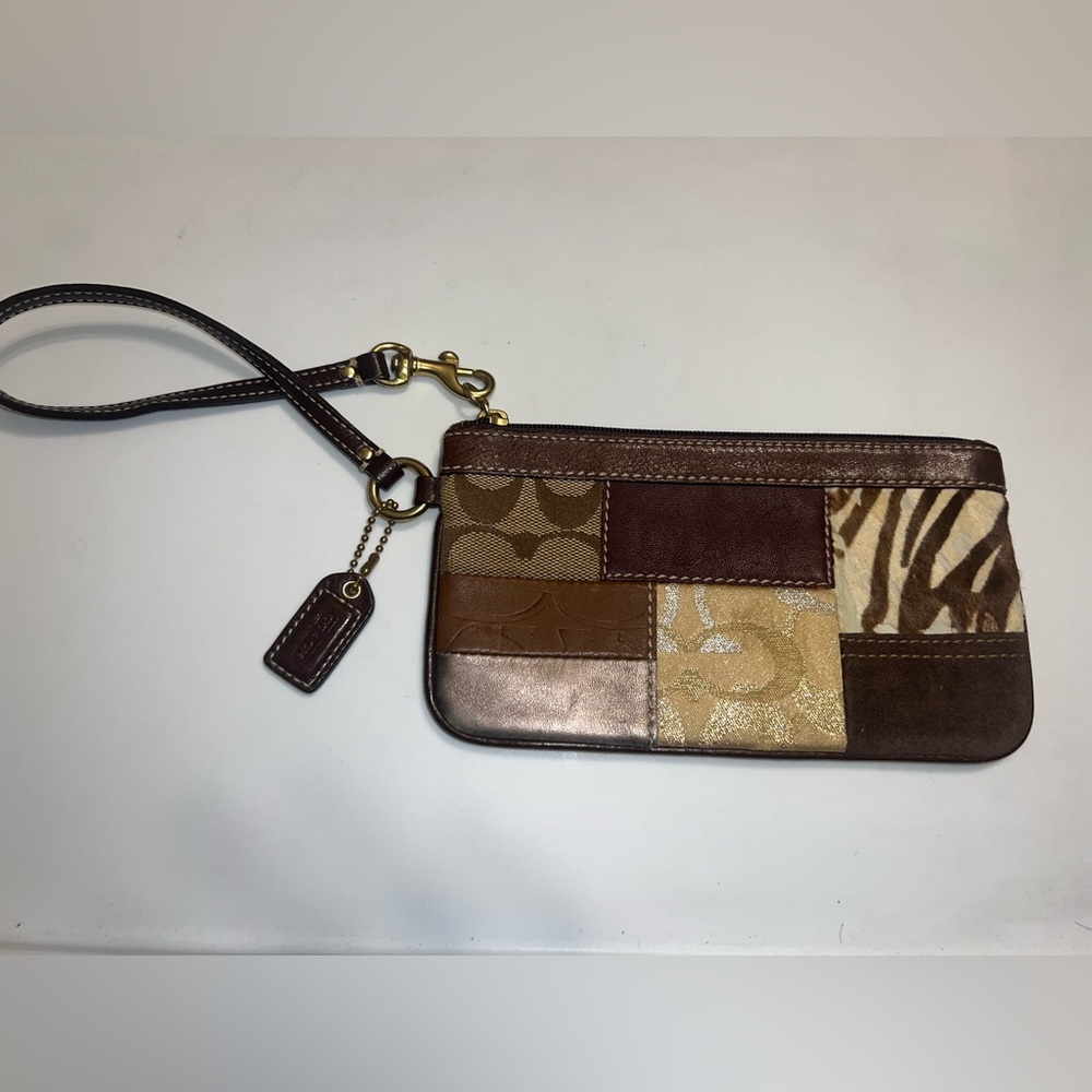 COACH Patchwork wristlet